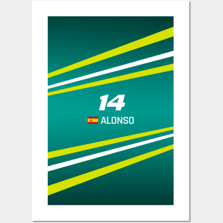 F1 2024 - #14 Alonso Posters and Art